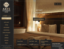 Tablet Screenshot of hotelarte.pl